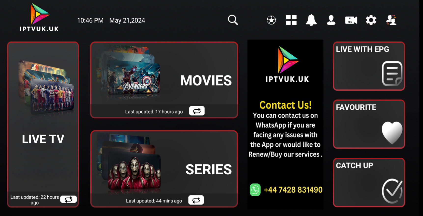 Uk iptv sky glass app.